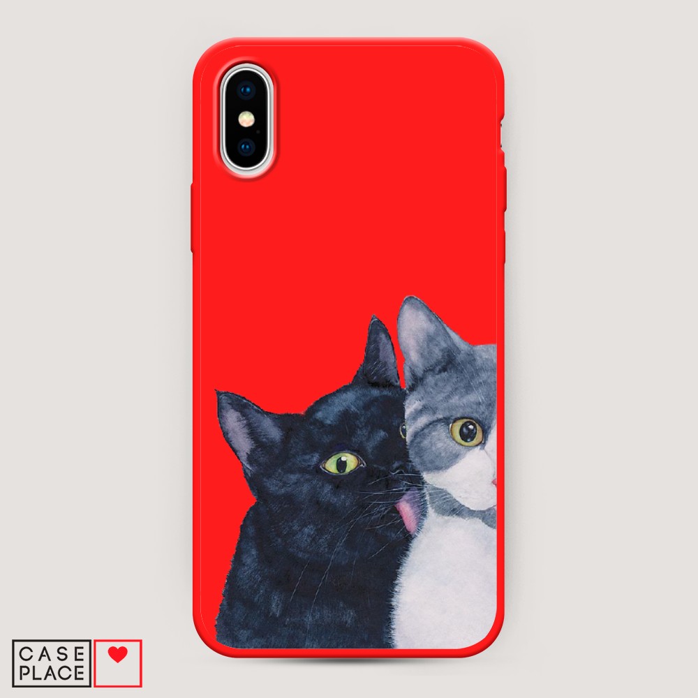 

Чехол Awog на Apple iPhone XS Max (10S Max) / Айфон XS Max (10S Max) "Кошачья любовь", Разноцветный, 11953-1