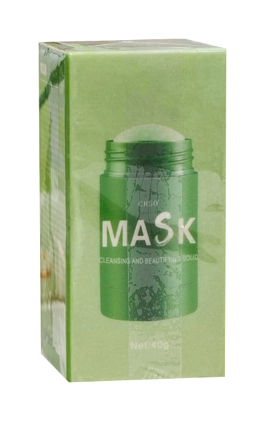 Глиняная маска для лица в стике с экстрактом зеленого чая против акне и угрей 7338141 corimo маска для лица с глиняной в стике коллаген и голубика 40 0