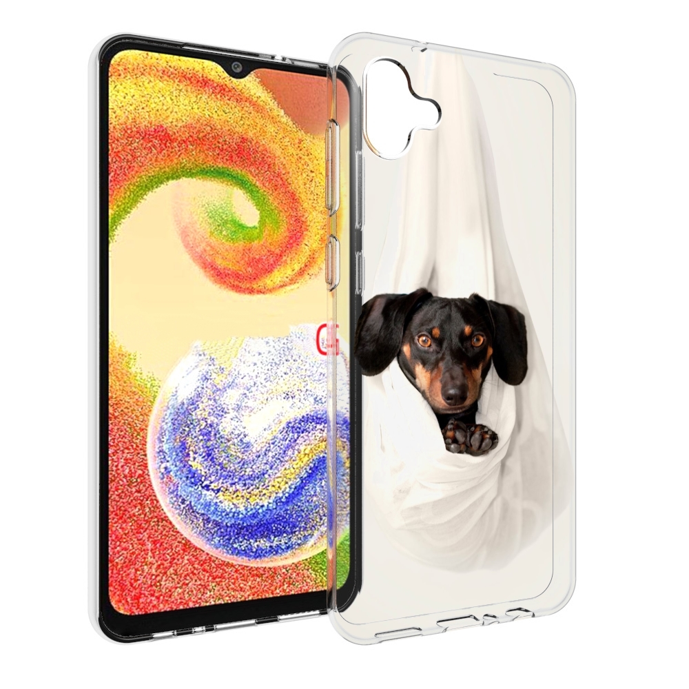 

Чехол MyPads такса собака для Samsung Galaxy A04, Прозрачный, Tocco