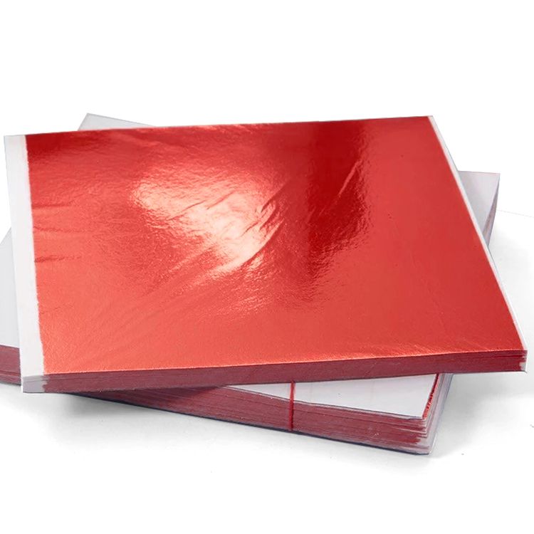 фото Поталь 25 листов, цвет: красный, 14х14 см epoxy master