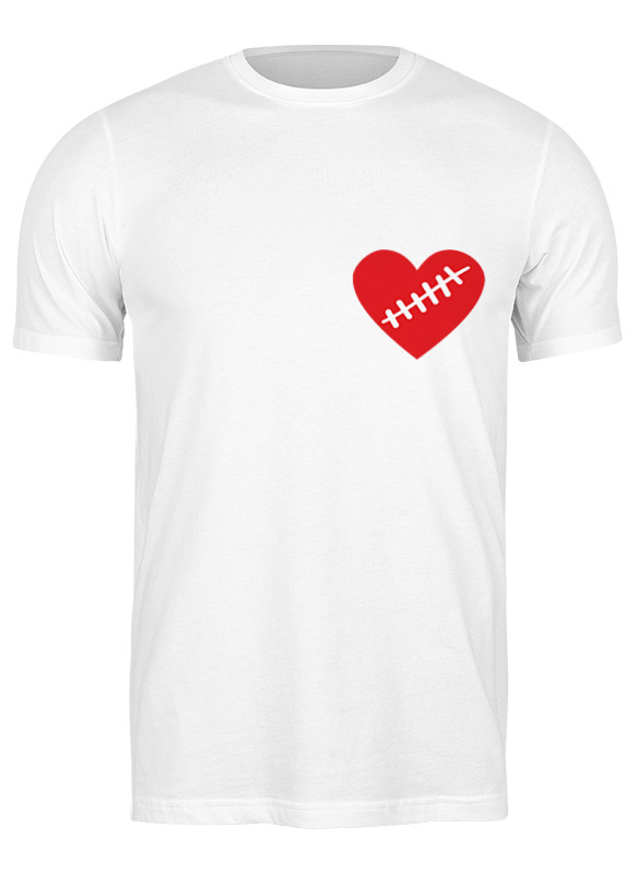 

Футболка мужская Printio Heart белая M, Белый, Heart