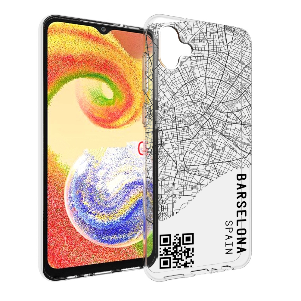 

Чехол MyPads схема-барселона для Samsung Galaxy A04, Прозрачный, Tocco