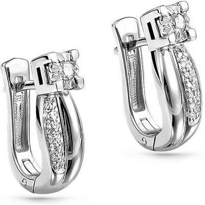 

Серьги из белого золота с бриллиантом Kabarovsky 12-11085-1000, 12-11085-1000
