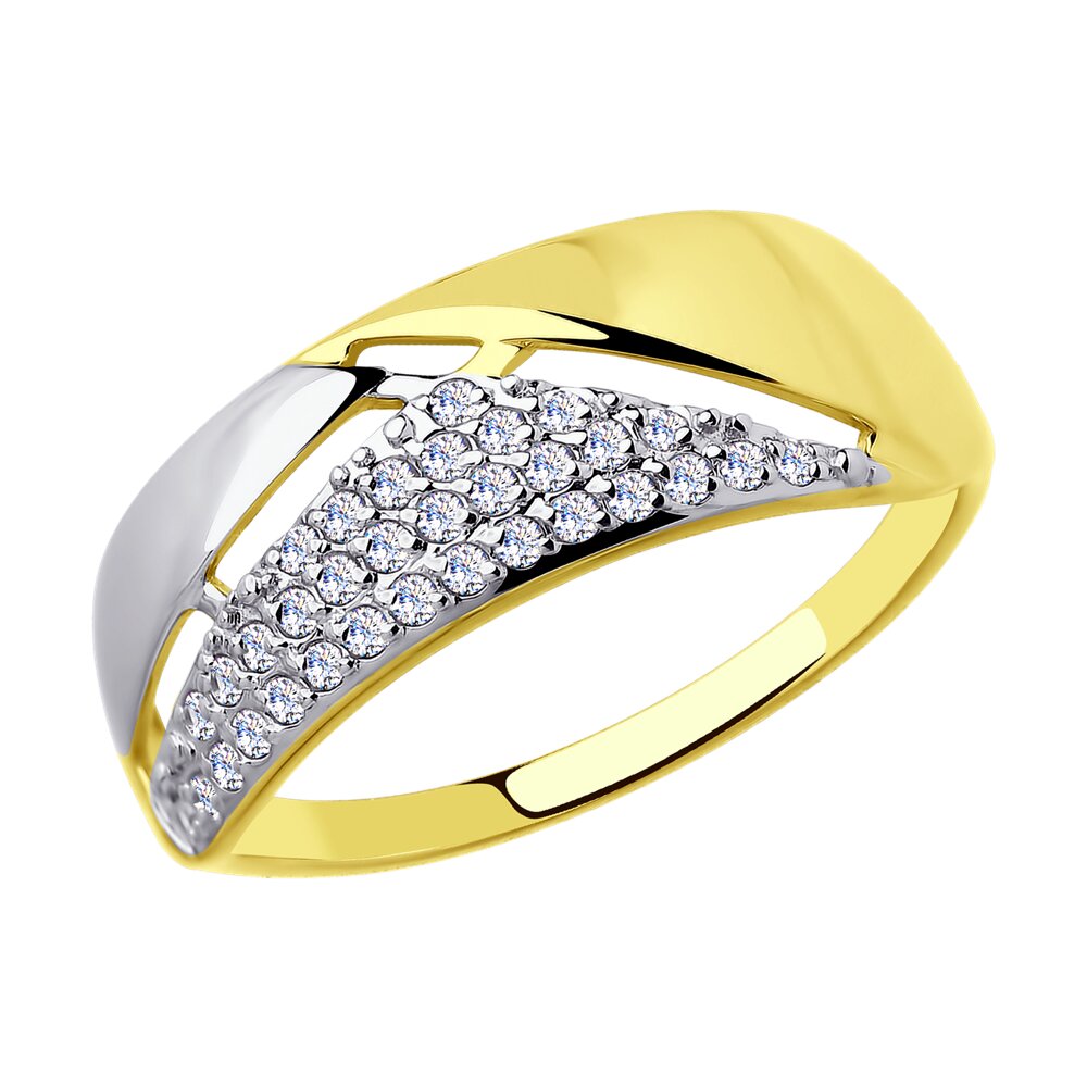 

Кольцо из желтого золота р. , Diamant 53-110-00265-1, фианит, 53-110-00265-1