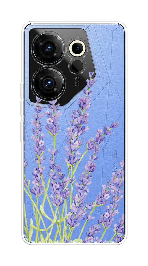 

Чехол на Tecno Camon 20 Premier "Лавандовые стебли", Фиолетовый;зеленый, 304250-1