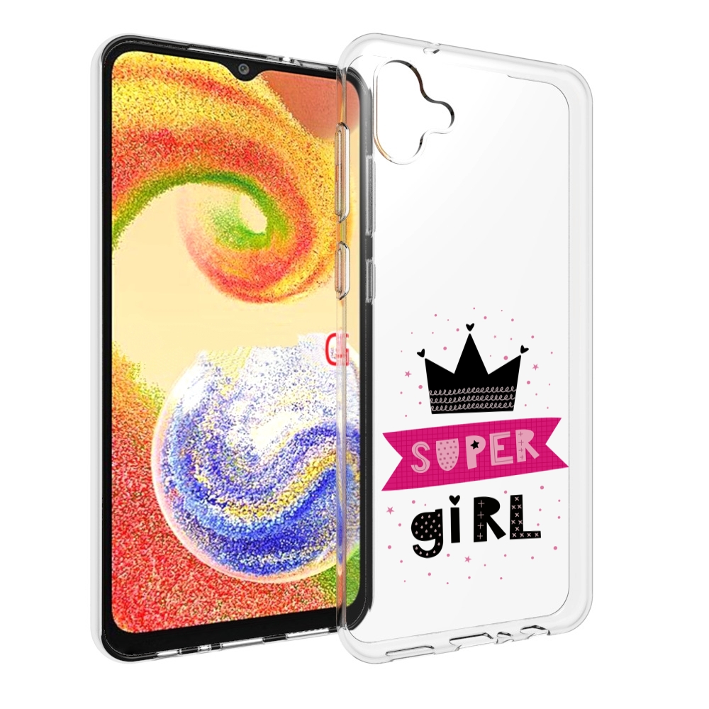 Чехол MyPads супер-девчонка женский для Samsung Galaxy A04