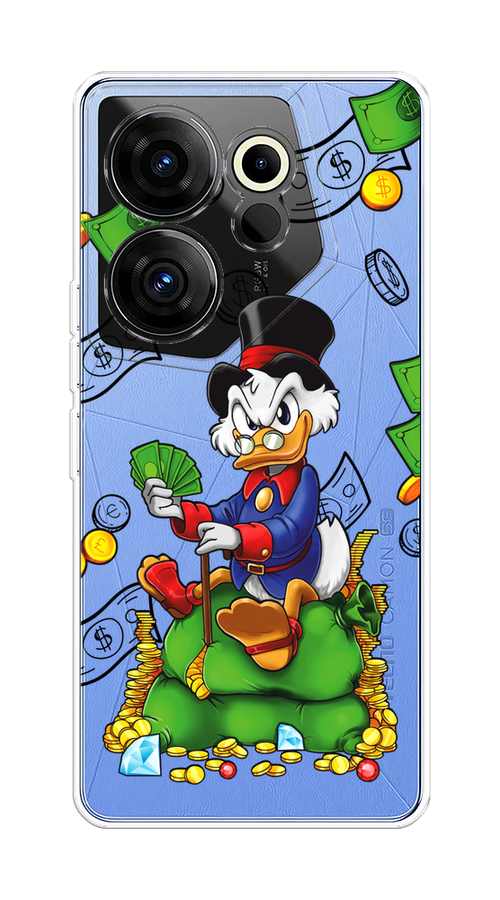 

Чехол на Tecno Camon 20 Premier "Scrooge Richness", Черный;синий;зеленый, 304250-1