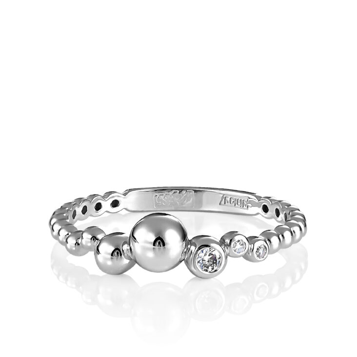 

Кольцо из белого золота с бриллиантом р. 16,5 Kabarovsky 1-1489-1000, 1-1489-1000