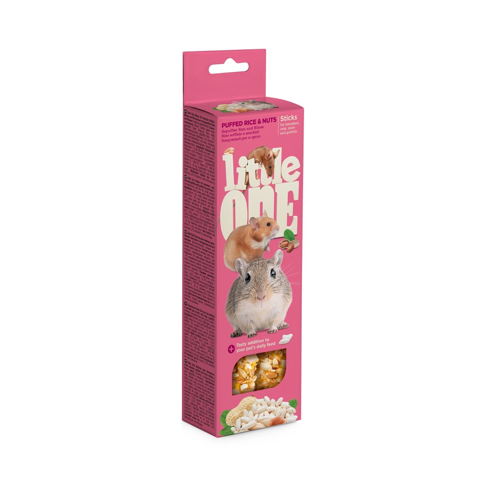 

Лакомство для грызунов Little One палочки с рисом и орехами, 110г