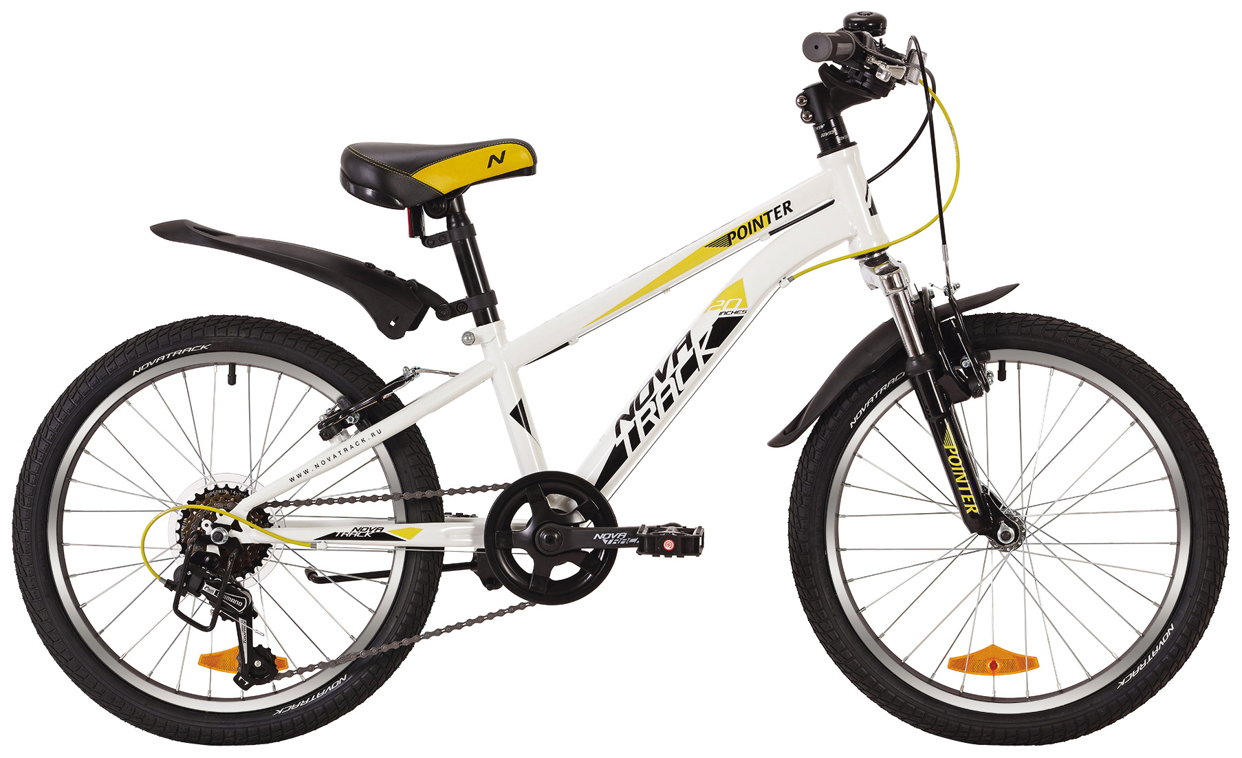 Велосипед детский Novatrack Pointer 20 2019 цвет белый 1996100₽