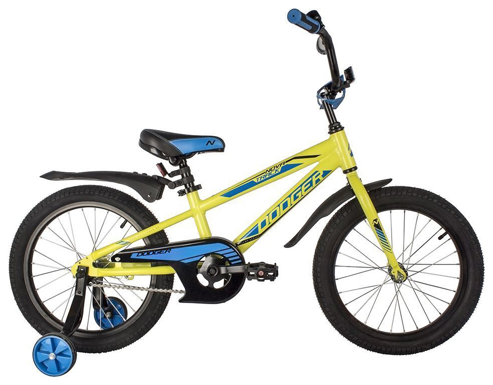 Велосипед детский Novatrack Dodger 16 2022, цвет зеленый