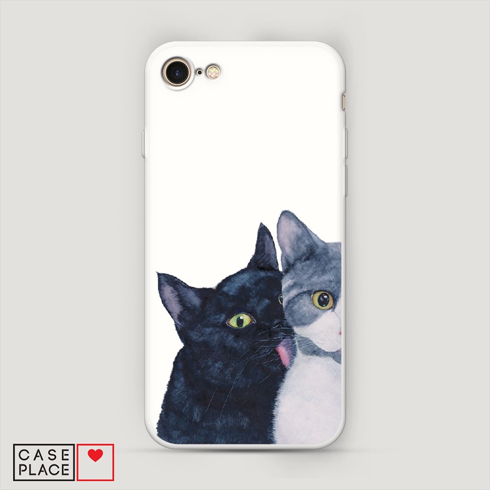 

Чехол Awog на Apple iPhone 8 / Айфон 8 "Кошачья любовь", Разноцветный, 10857-1