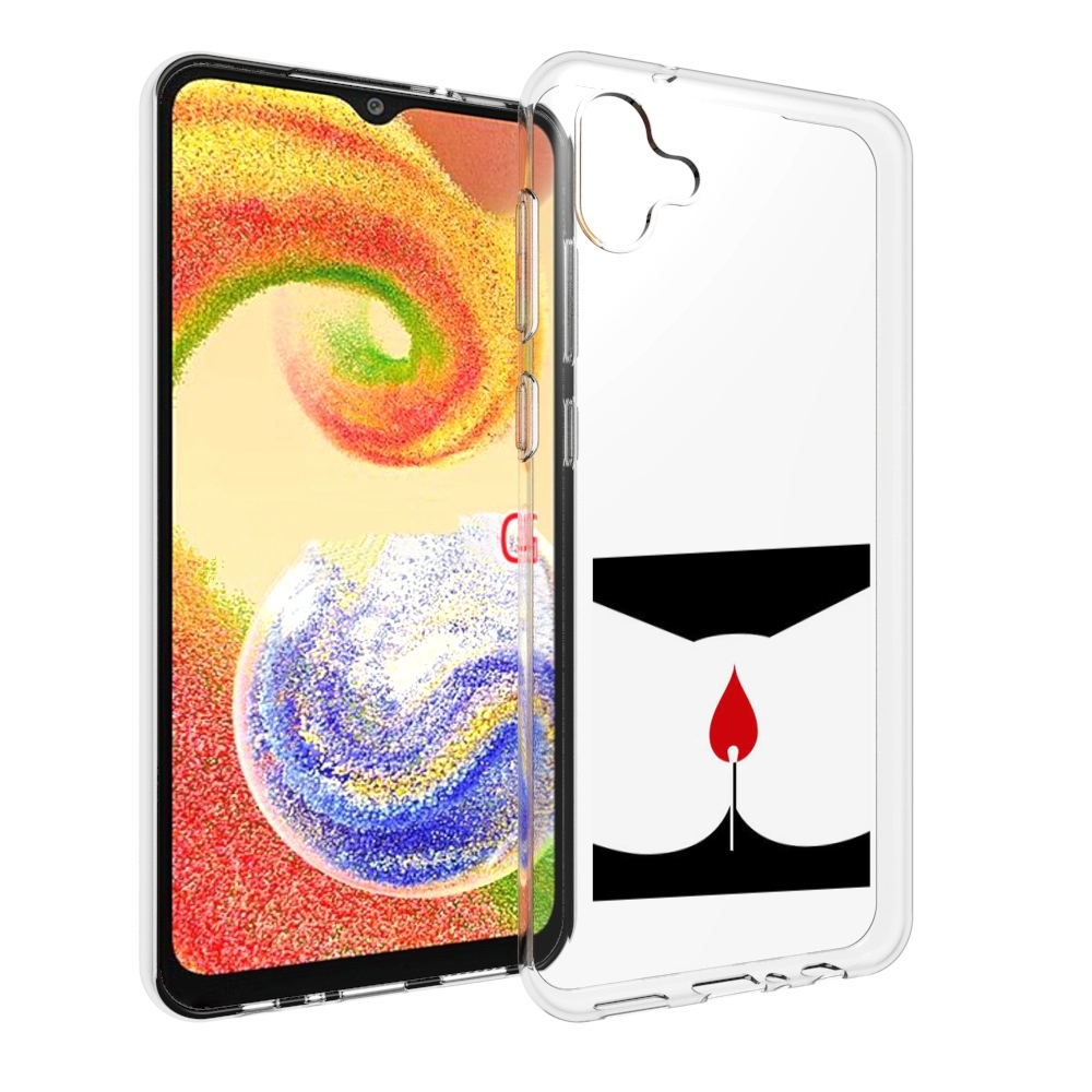 

Чехол MyPads спичка горит для Samsung Galaxy A04, Прозрачный, Tocco