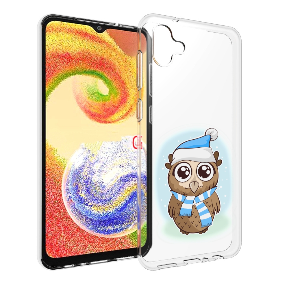 

Чехол MyPads сова-в-шарфике-и-шапке для Samsung Galaxy A04, Прозрачный, Tocco
