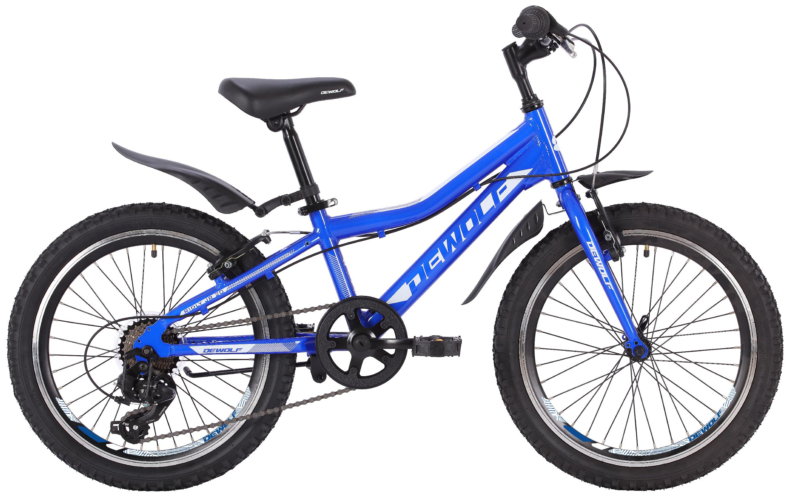 фото Велосипед dewolf детский ridly jr 20 2022, цвет синий-белый