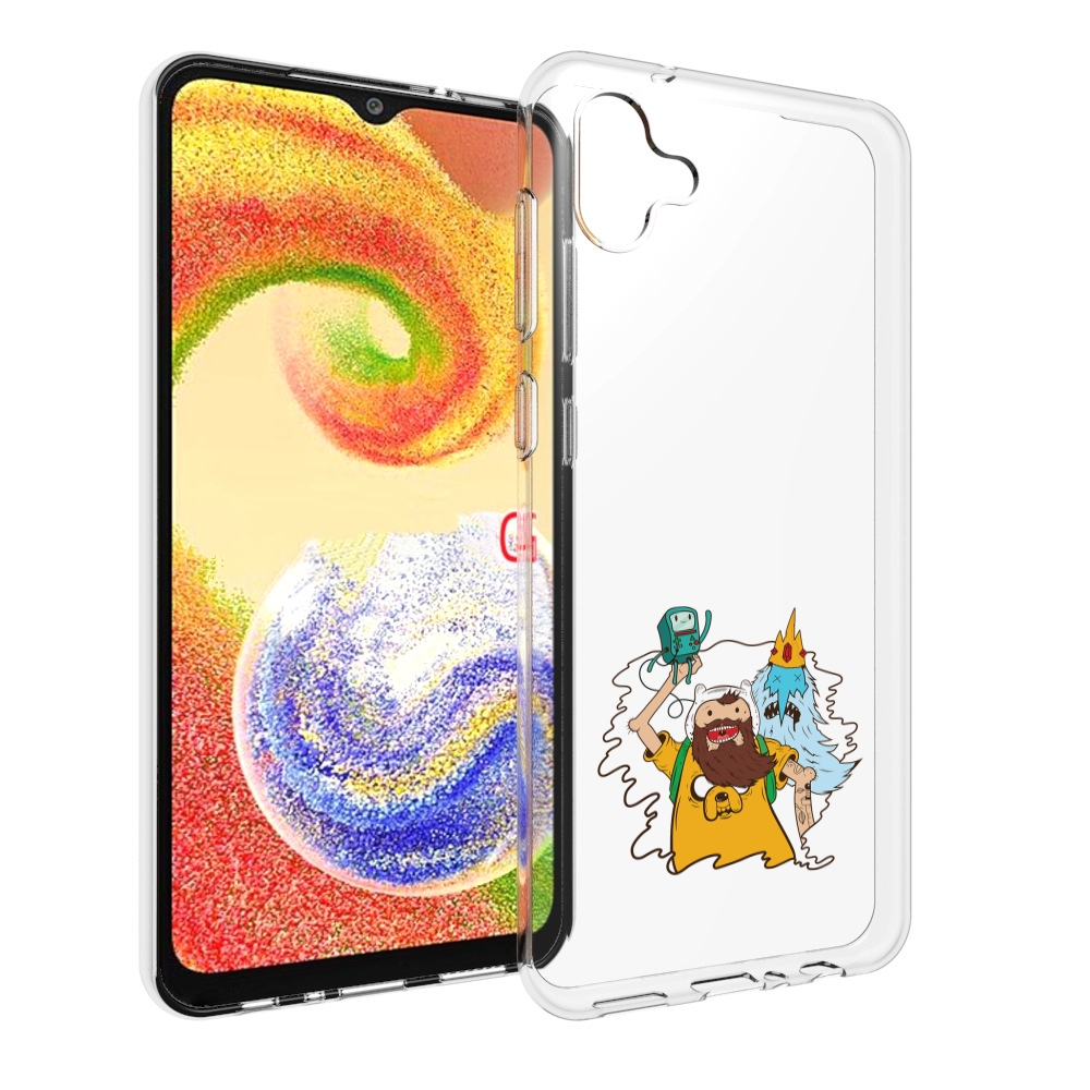 

Чехол MyPads время приключений старый Финн для Samsung Galaxy A04, Прозрачный, Tocco