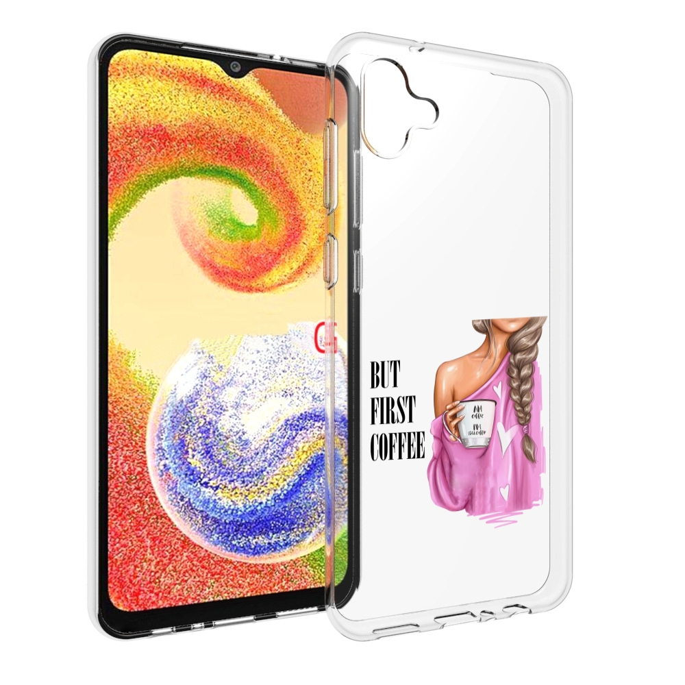 

Чехол MyPads сначала-кофе для Samsung Galaxy A04, Прозрачный, Tocco