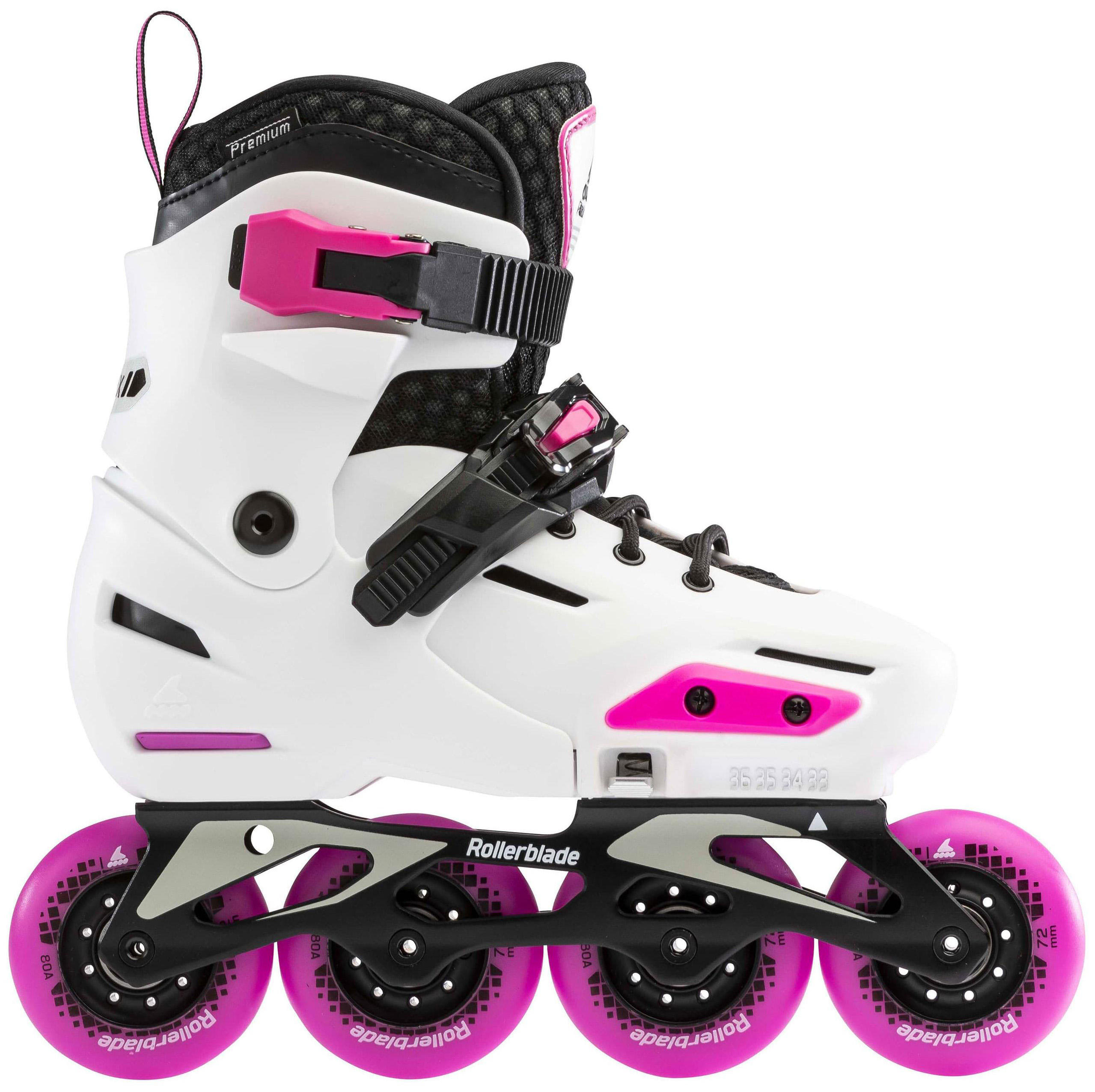 фото Роликовые коньки rollerblade 2022 apex g white/pink см:23,5