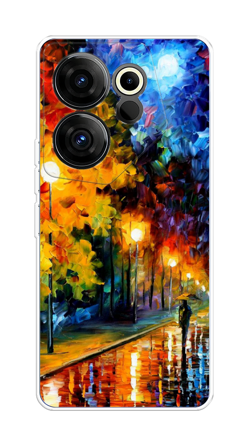 

Чехол на Tecno Camon 20 Premier "Безлюдная улочка", Оранжевый;желтый;синий, 304250-1