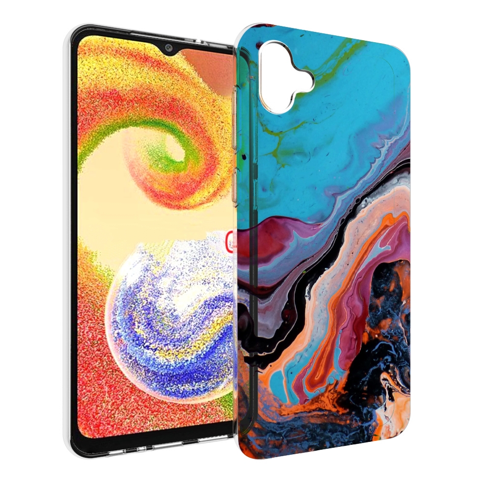 

Чехол MyPads смешанные краски для Samsung Galaxy A04, Прозрачный, Tocco