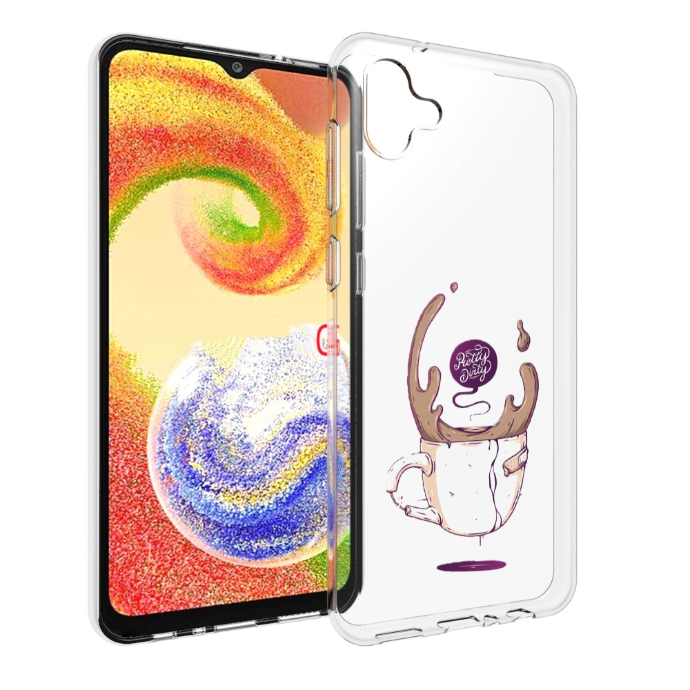 

Чехол MyPads сломанный стаканчик для Samsung Galaxy A04, Прозрачный, Tocco