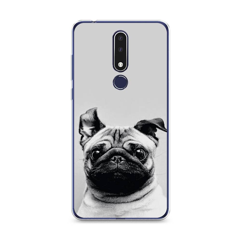 

Чехол Awog на Nokia 3.1 Plus / Нокиа 3.1 Plus "Ушастый мопс", Серый, 122850-1