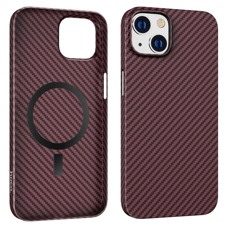 фото Чехол-накладка hoco gave ultra-thin magnetic protective case для iphone 14 plus, красная