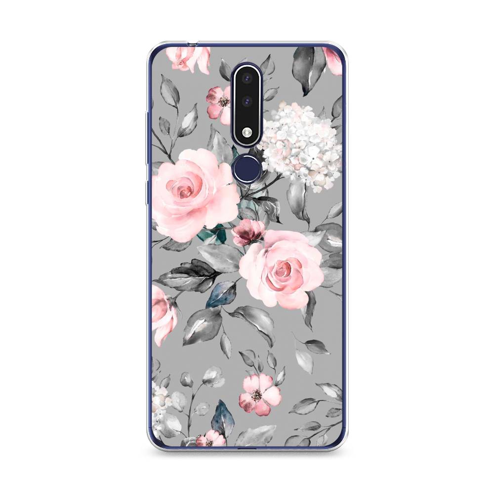 

Чехол Awog "Розы на сером" для Nokia 3.1 Plus, 122850-8