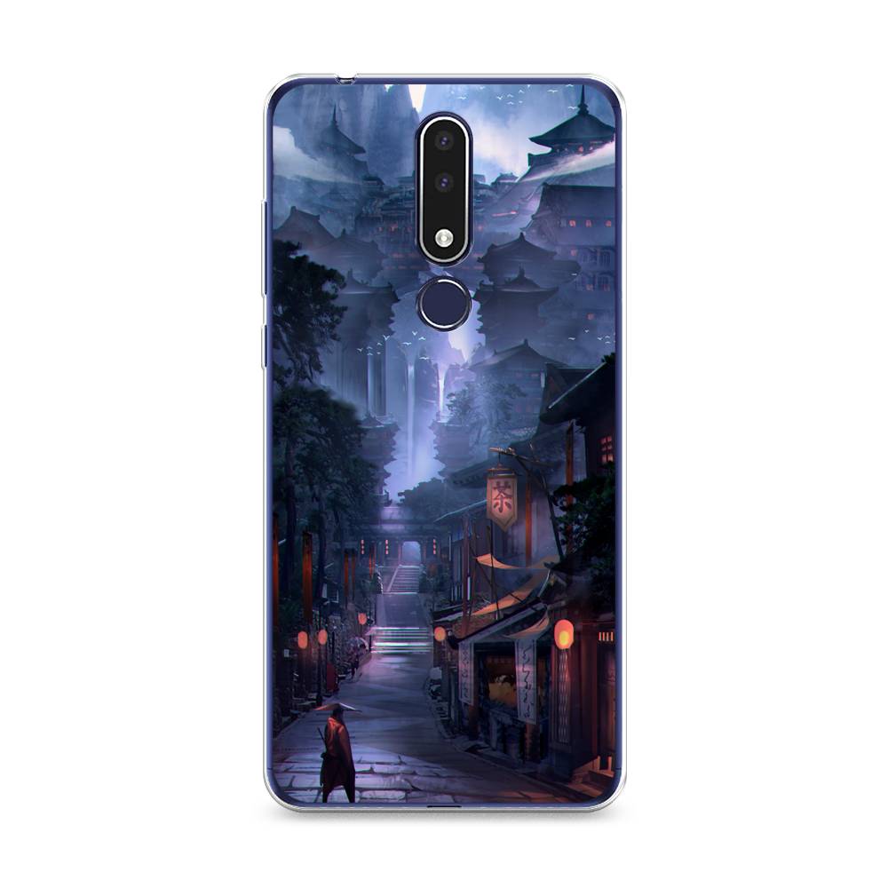 

Чехол Awog на Nokia 3.1 Plus / Нокиа 3.1 Plus "Одинокий самурай", Синий;черный;коричневый, 122850-10