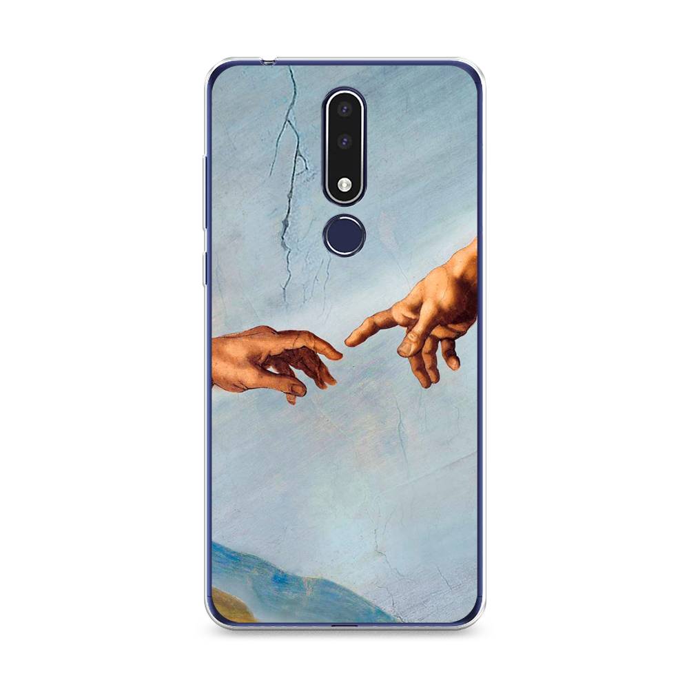 

Чехол Awog на Nokia 3.1 Plus / Нокиа 3.1 Plus "Сотворение Адама", Голубой;коричневый;серый, 122850-9