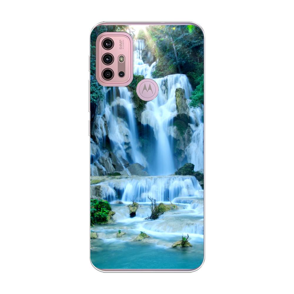

Чехол Awog на Lenovo K13 Note/Motorola Moto G10/G20/G30 "Водопад 8", Разноцветный, 242350-4