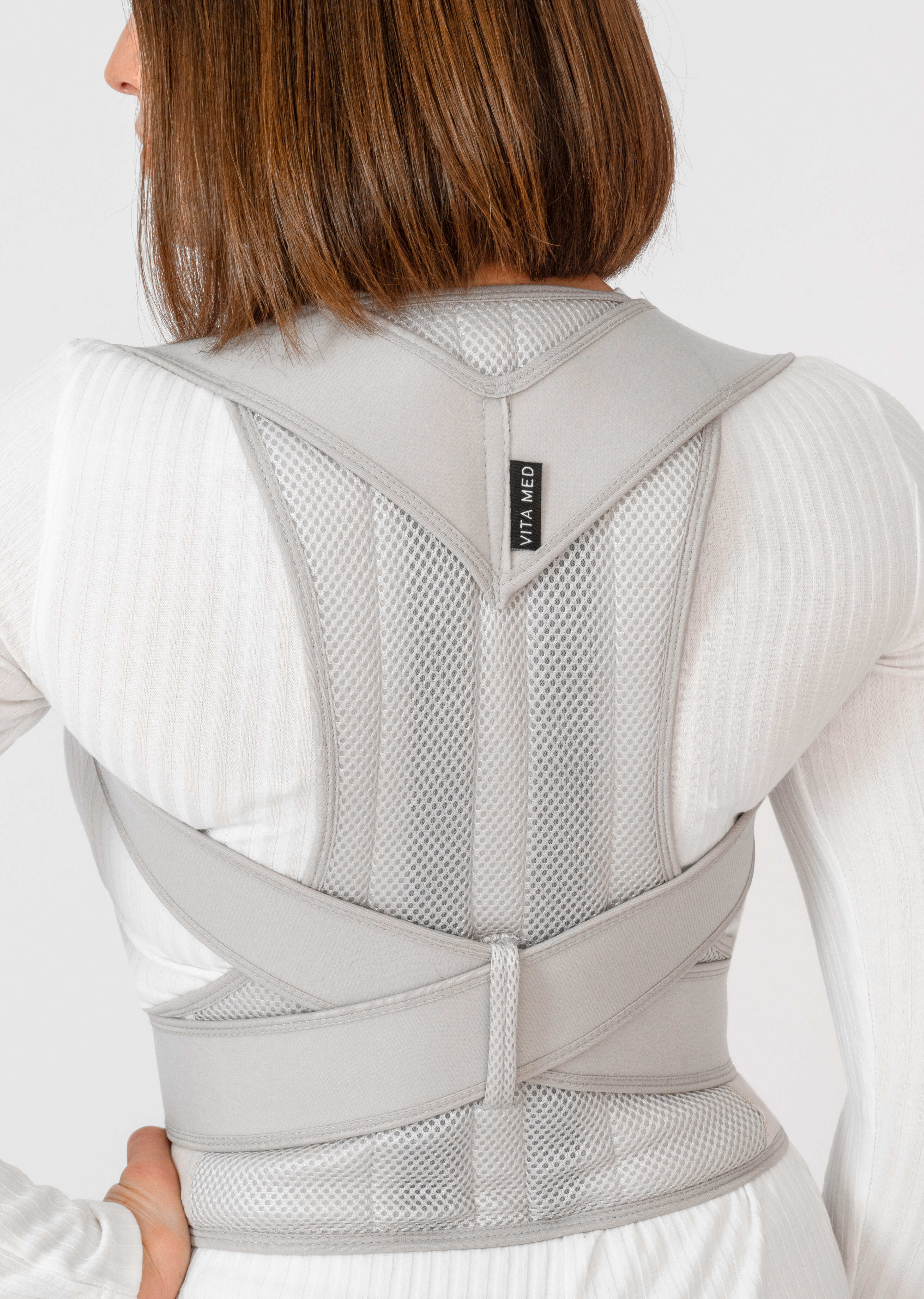 Ортопедический корректор осанки Mvita T-L серый р. S