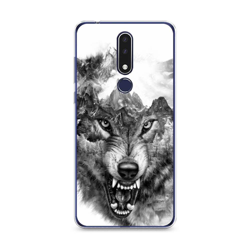 

Чехол Awog на Nokia 3.1 Plus / Нокиа 3.1 Plus "Волк в горах", 122850-1