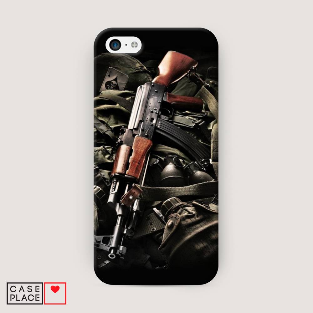 

Пластиковый чехол "Автомат" на Apple iPhone 5C, 10220-4