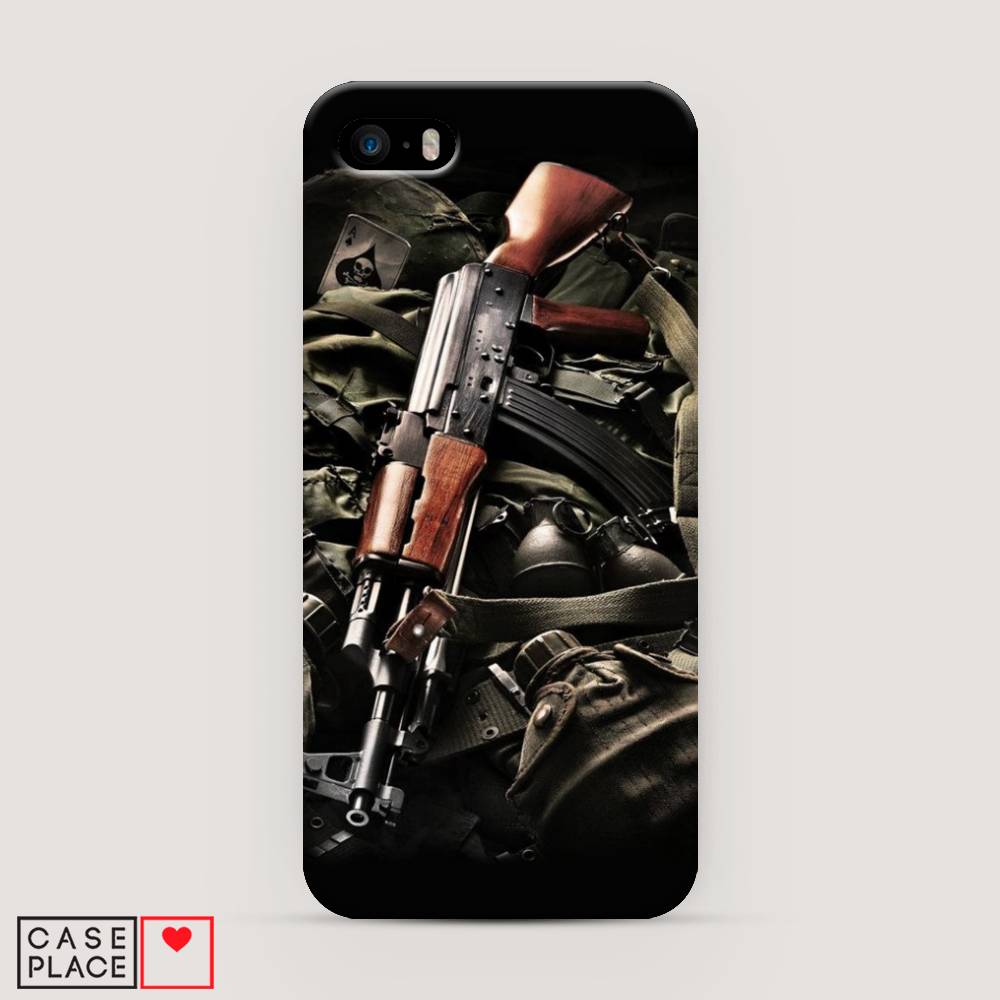 

Пластиковый чехол "Автомат" на Apple iPhone 5, 10320-4