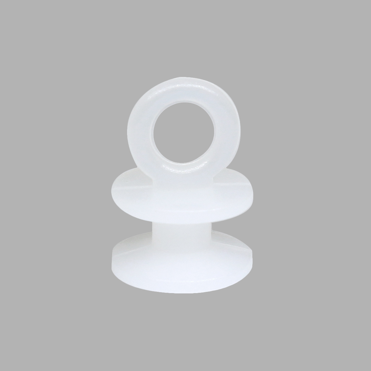 Бегунок шторный белый Протос 06-6001, длина 15 мм, диаметр 10 мм, 100 шт