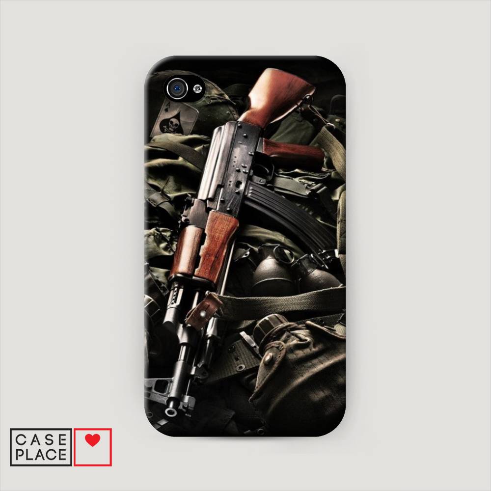 

Пластиковый чехол "Автомат" на Apple iPhone 4, 10120-4