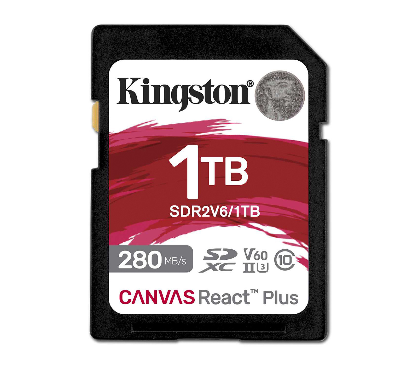 Карта памяти Kingston SDXC Гб SDXC 1TB Canvas React Plus V60 UHS-II V60 SDR2V61TB 4430900₽