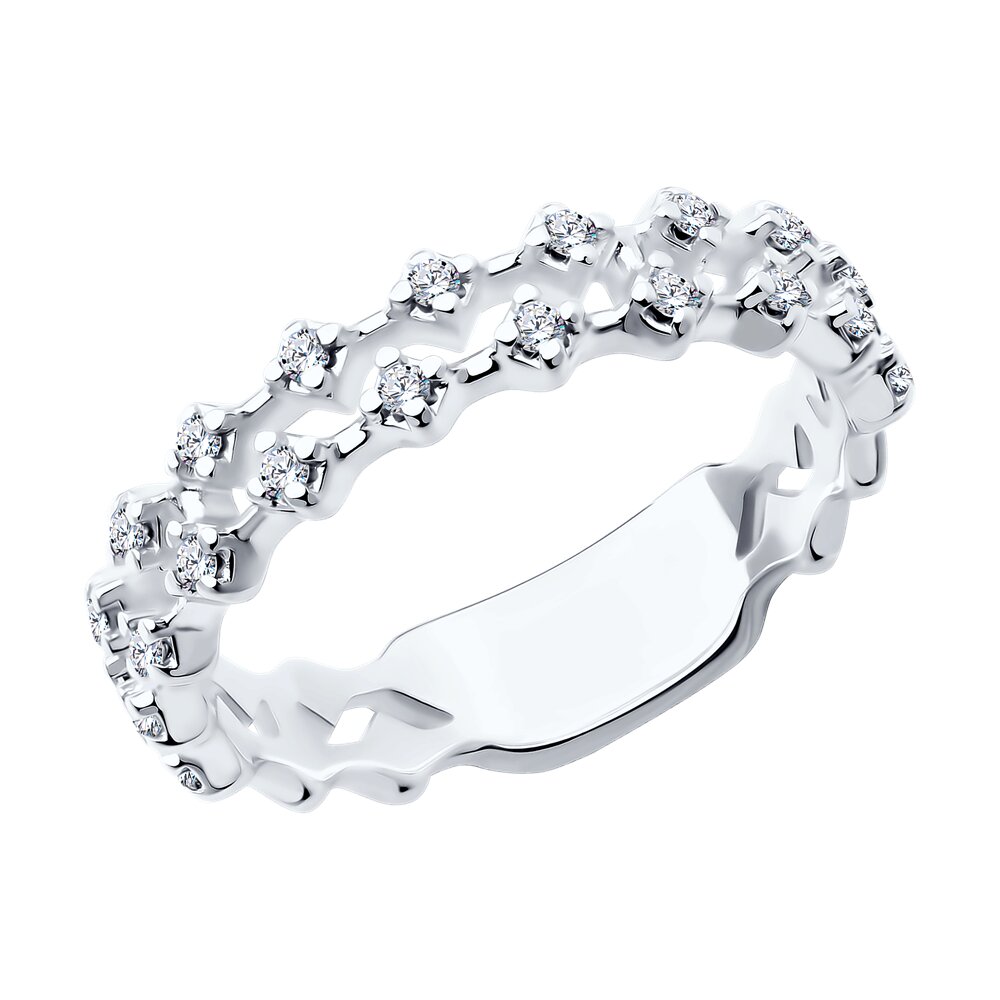 

Кольцо из серебра р. 18 SOKOLOV 94014091, фианит, 94014091