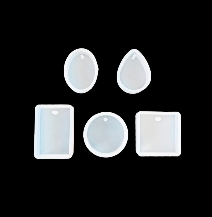 фото Набор из 5 силиконовых форм для создания медальонов, resin pro 8807