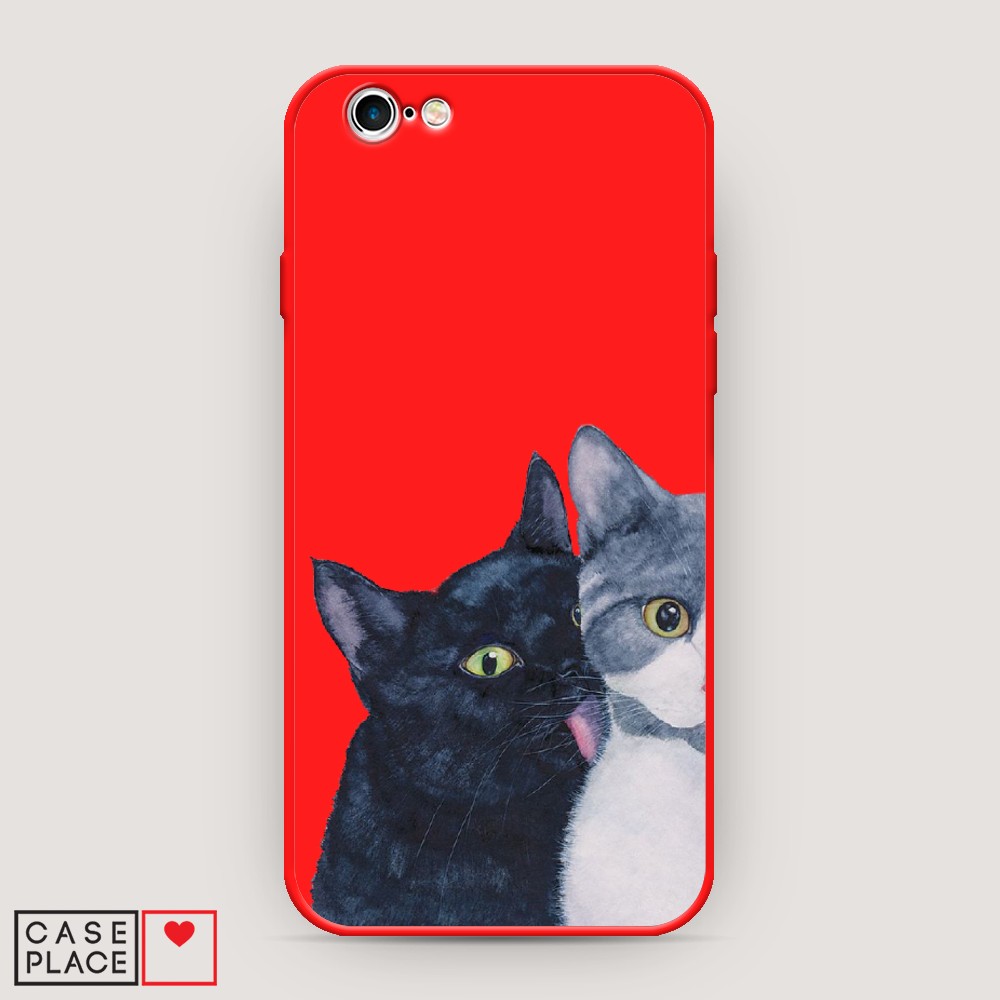 

Чехол Awog на Apple iPhone 6S / Айфон 6S "Кошачья любовь", Разноцветный, 0104S53-1