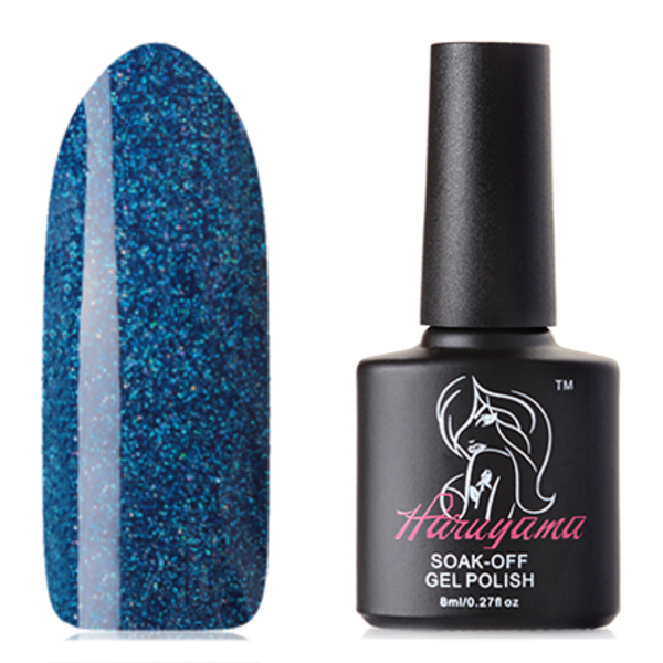 

Гель-лак Haruyama с голографическими микроблестками, плотный, 121 насыщенный синий, 8 мл