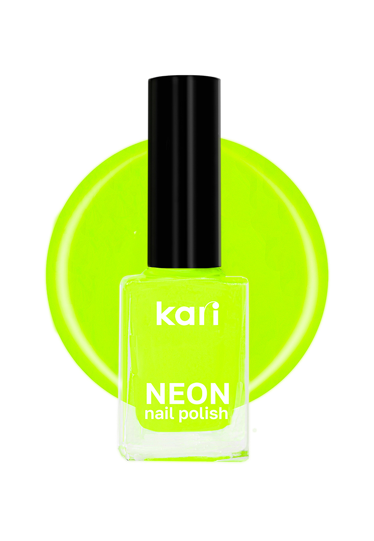 Лак для дизайна ногтей Kari NEON тон 331 Apple Yellow art-neon8