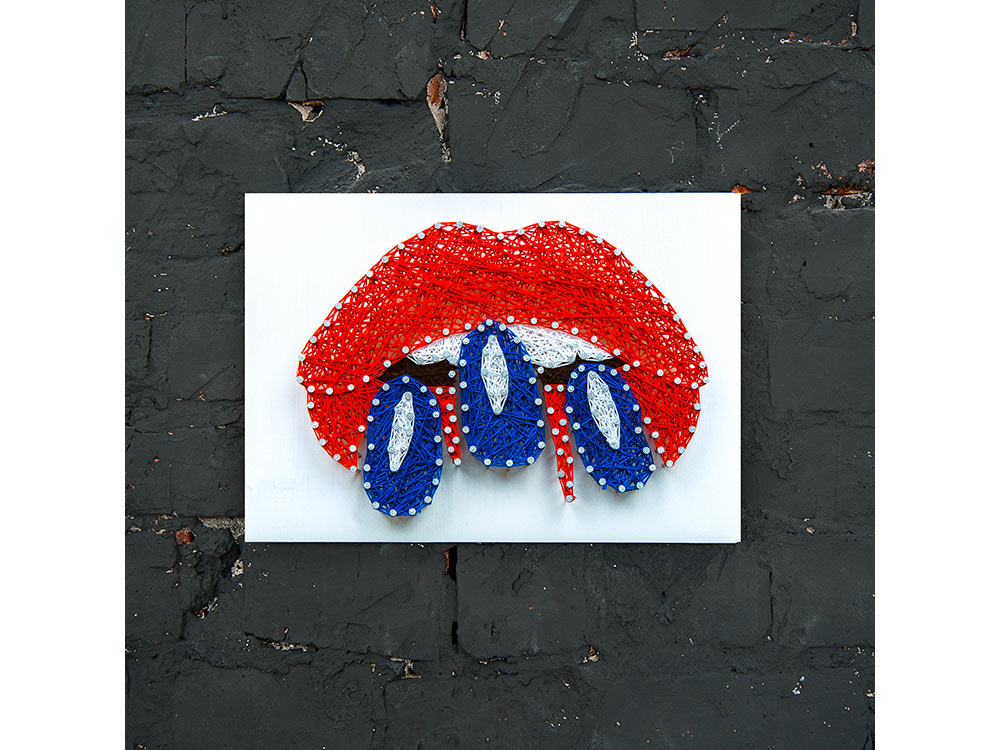 

Набор для творчества STRING ART «Губы» A4013