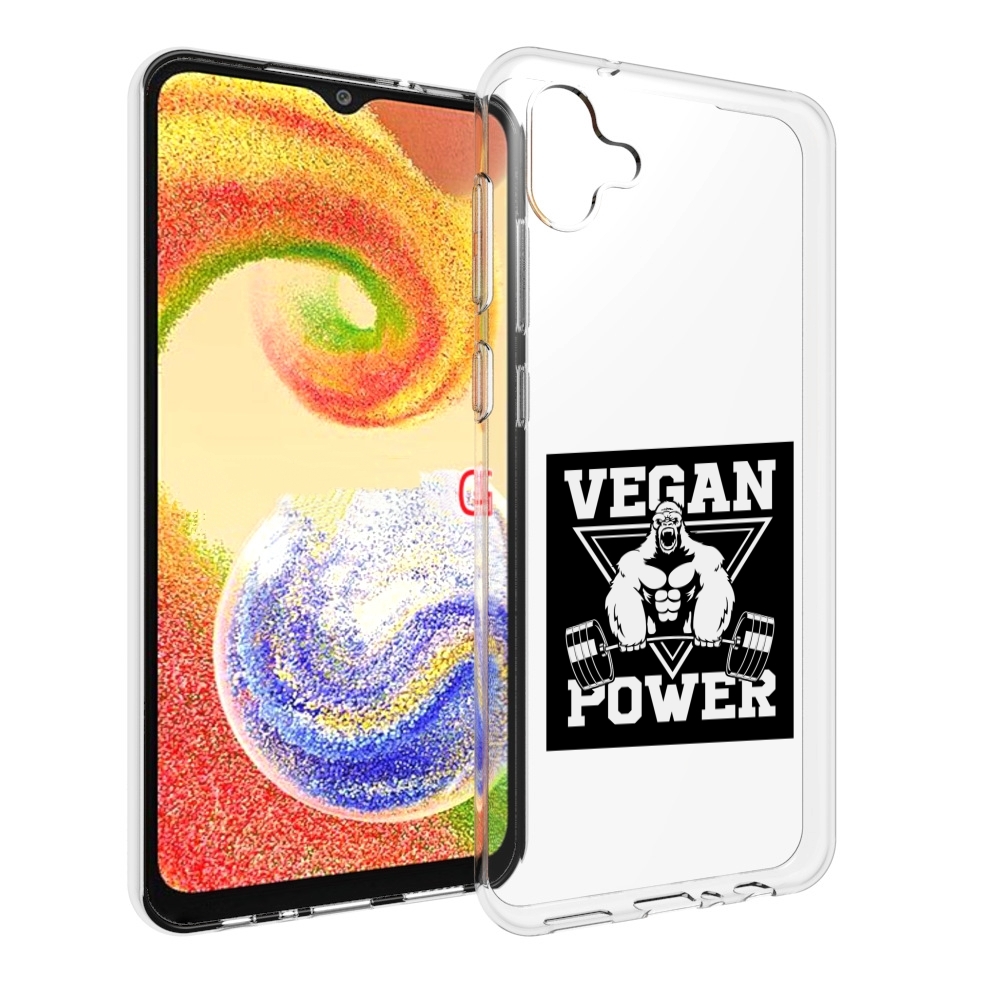 

Чехол MyPads сила-вегана для Samsung Galaxy A04, Прозрачный, Tocco