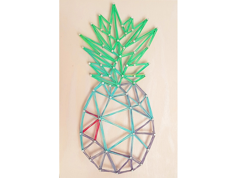 

Набор для творчества STRING ART «Ананас мультиколор» О042ФБ