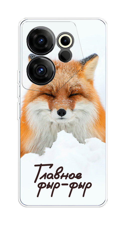 

Чехол на Tecno Camon 20 Premier "Снежный фыр-фыр", Оранжевый;белый;коричневый, 304250-1