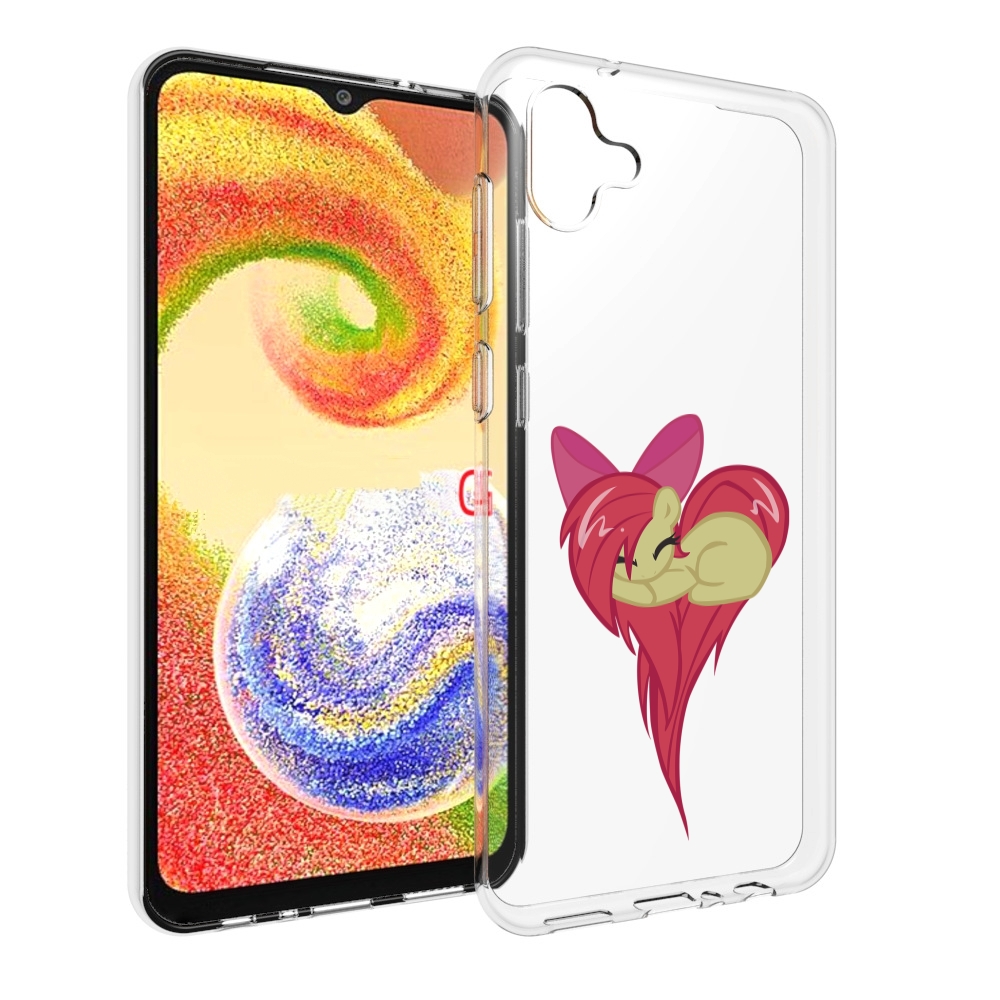 

Чехол MyPads сердце-из-пони для Samsung Galaxy A04, Прозрачный, Tocco
