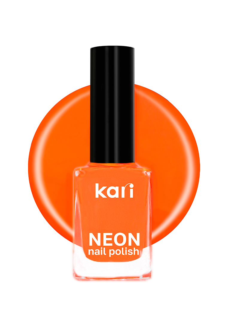Лак для дизайна ногтей Kari NEON тон 323 Deep Orange art-neon1