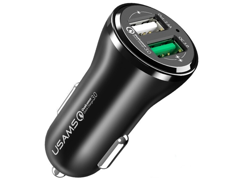 

US-CC028 QC3.0 2.4A Dual USB Car Charger(black)